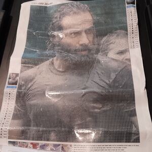 Diamond Painting Kit with Rick Grimes Design 30x40